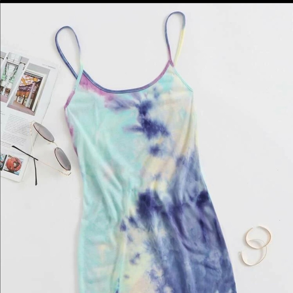 Tie dye bodycon dress